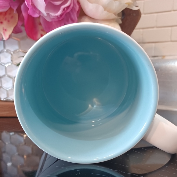 Indigo Monogram B Initial Ceramic Coffee Tea Mug Cup - Picture 4 of 9